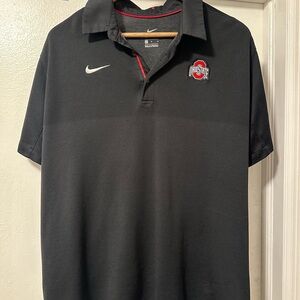 Nike Ohio State Black Dri-Fit Polo - Men’s Large